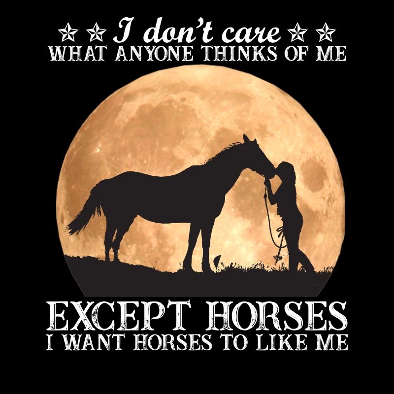Je veux que le cheval m'aime