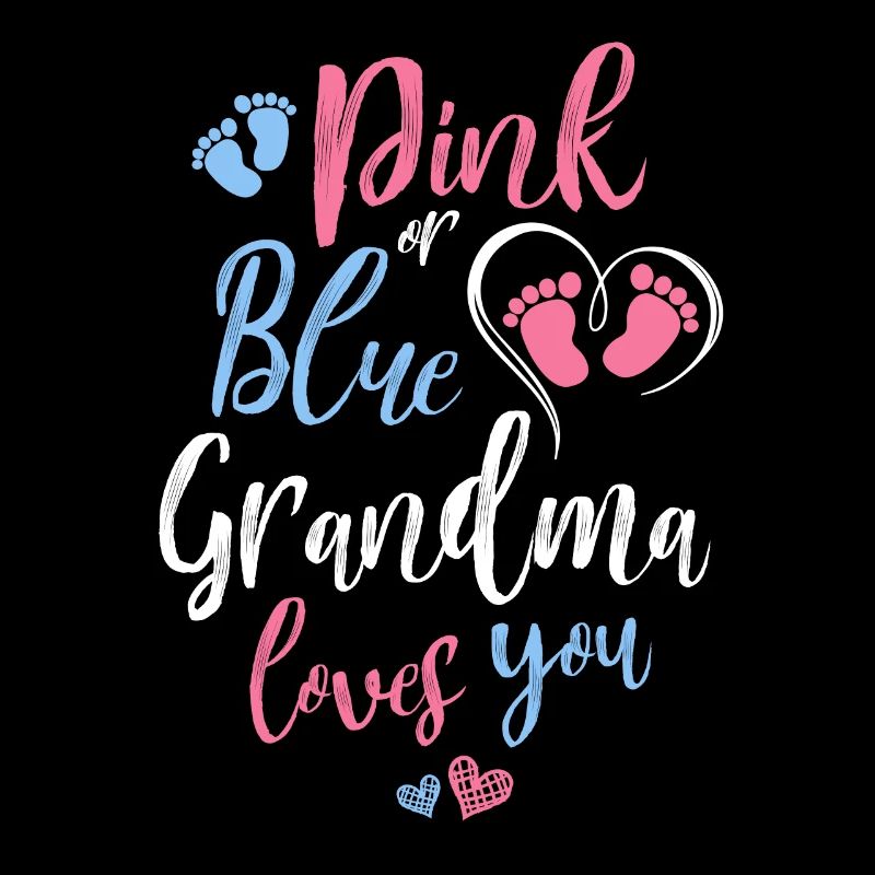 Rose ou bleu Grand-mère vous aime cadeau de douche de bébé