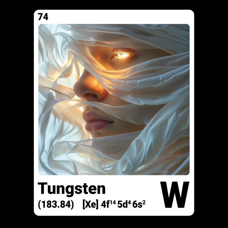 AI am Tungsten (wt) Stilelement periodisch