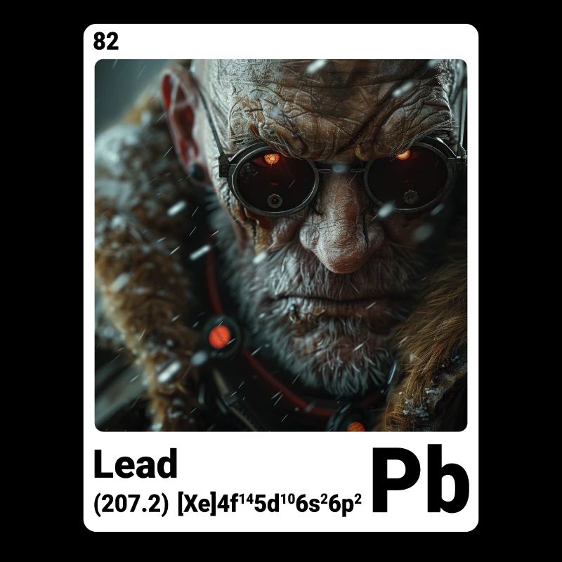 AI am Lead (at) Mode periodictable nerdig style