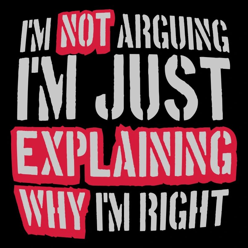 I m not arguing
