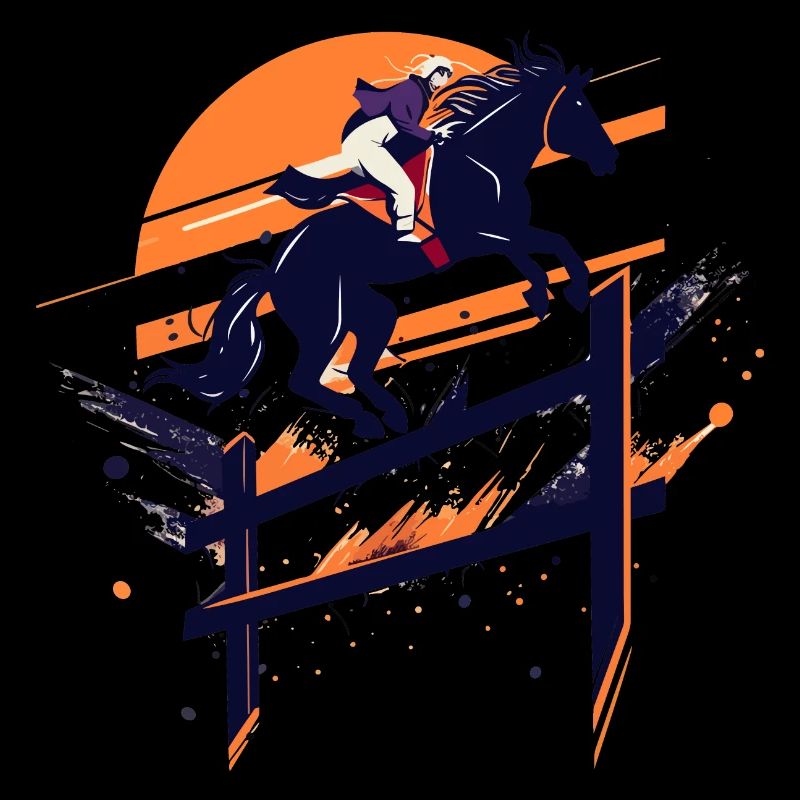 Reiter-Silhouette