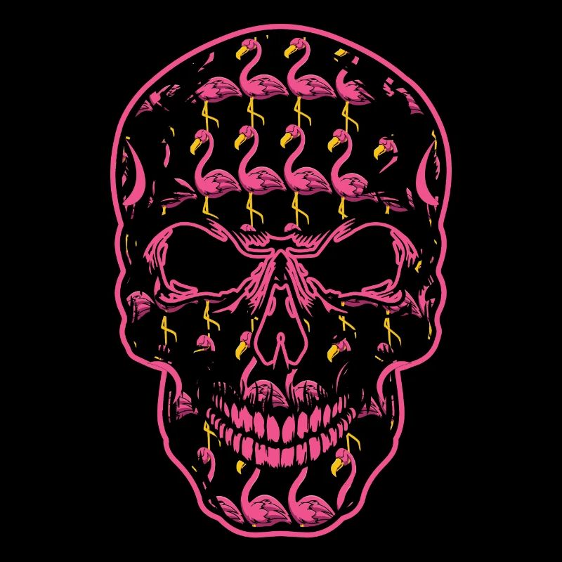 Flamaingo Skeleton Bone Horror Scary Halloween