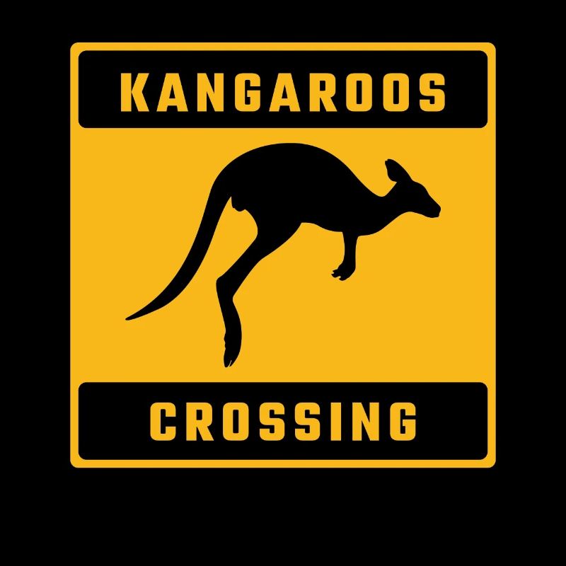 Känguru Cross Australien Australien Tag Australisch