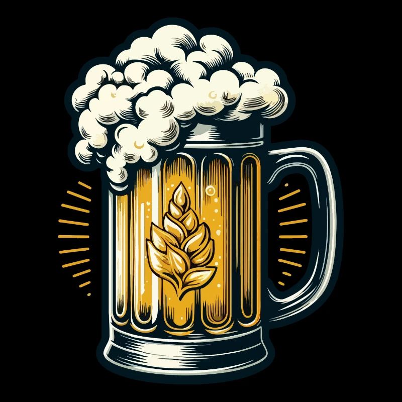 BIÈRE PRESSION, BOISSON, BOISSON, PICHET, MALT, HOUBLON