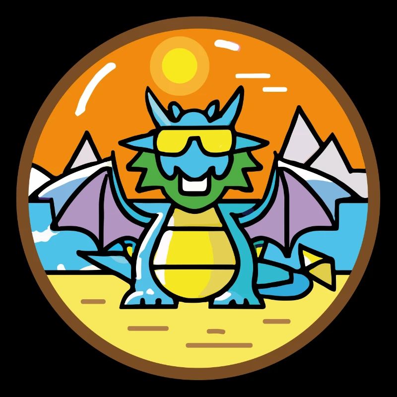 Dragon on the beach