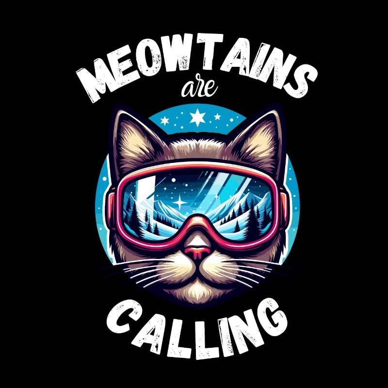 Cat, Snowboard, Skiing, Winter, Mountains, Ski Holidays