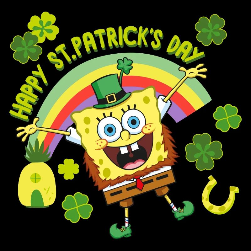 Bob l'Éponge St. Patrick's Day Design