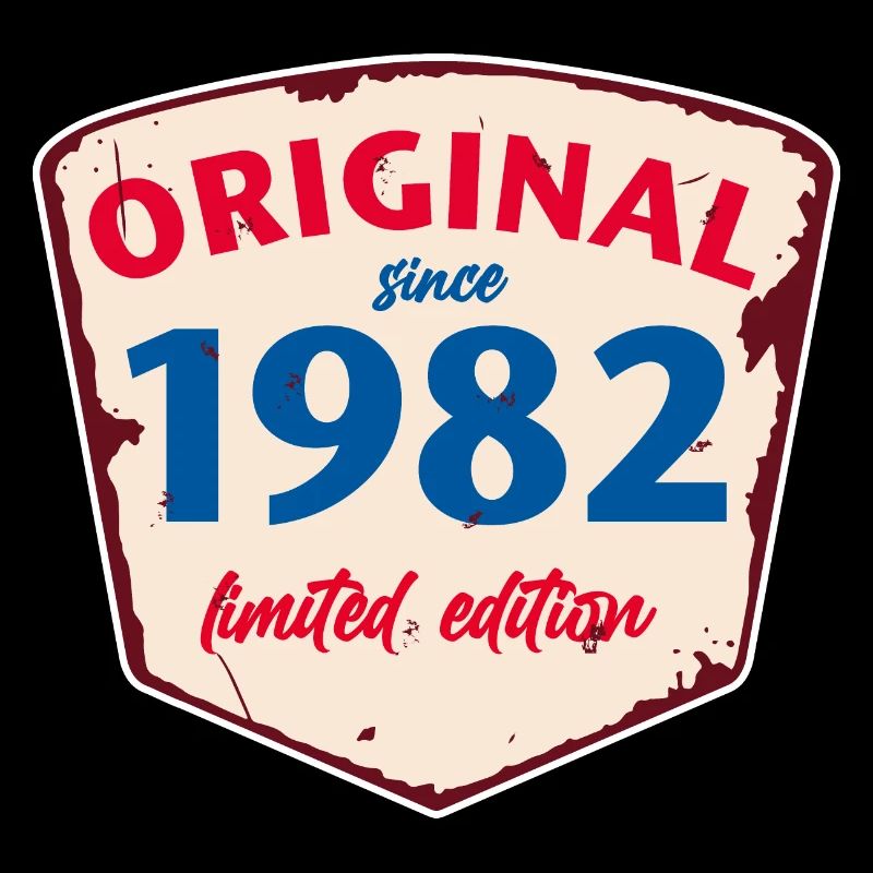 1982 Blechschild - limeted edition - Vintage