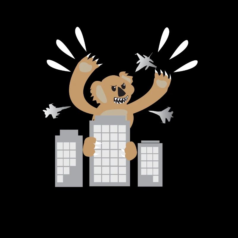 Angry Koala Kong Koalas Gorilla Wolkenkratzer