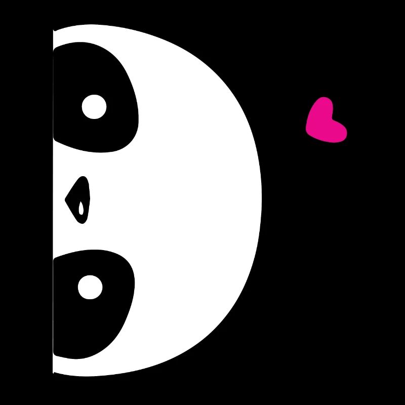 Süßes Panda Poster mit Herz