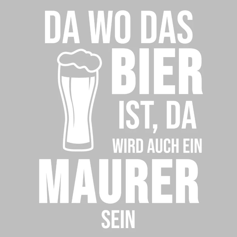 Maurer Mauer Bier Handwerker Trinken Geschenk