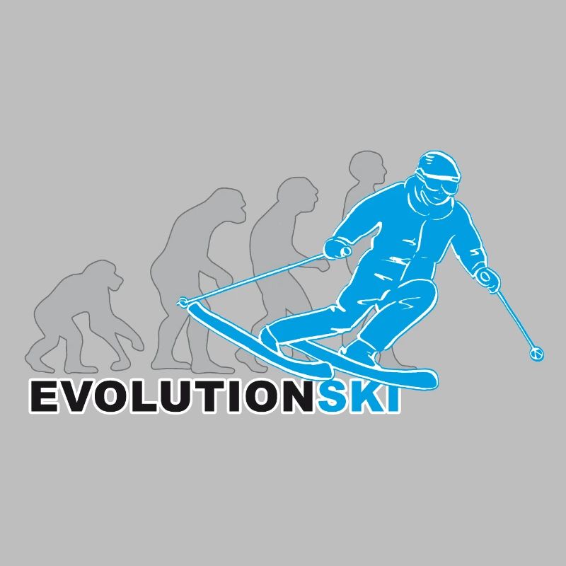 évolution ski, ski, ski, piste de ski