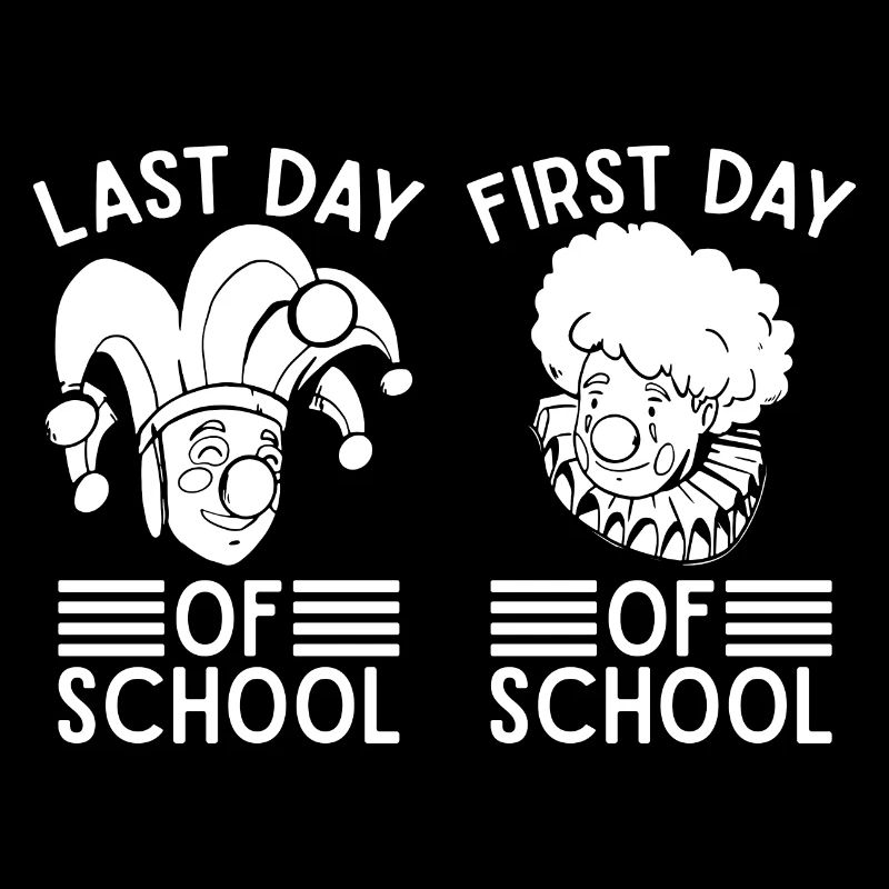 Cirque Graphique Cadeaux Dernier & Premier Jour D’école