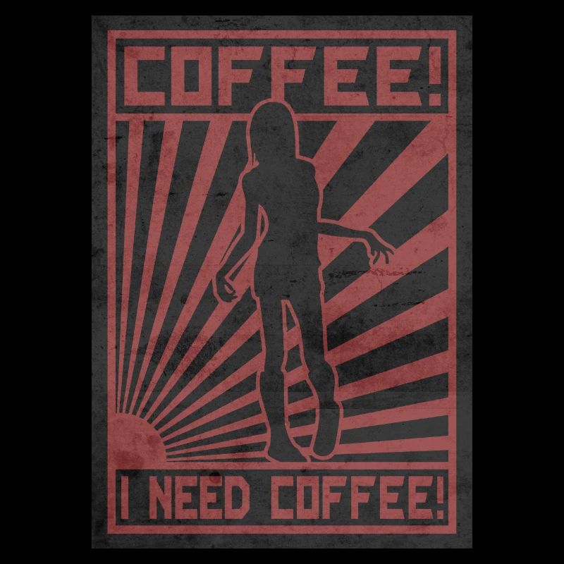 Kaffeezombie. Ich brauche Kaffee