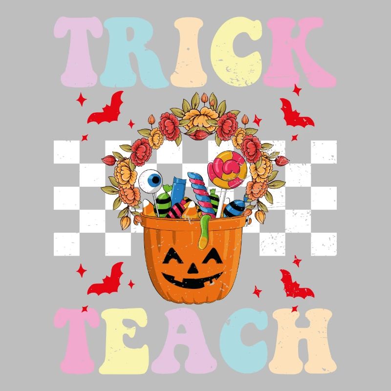 Trick oder lehren Sie lustige Halloween-Lehrer