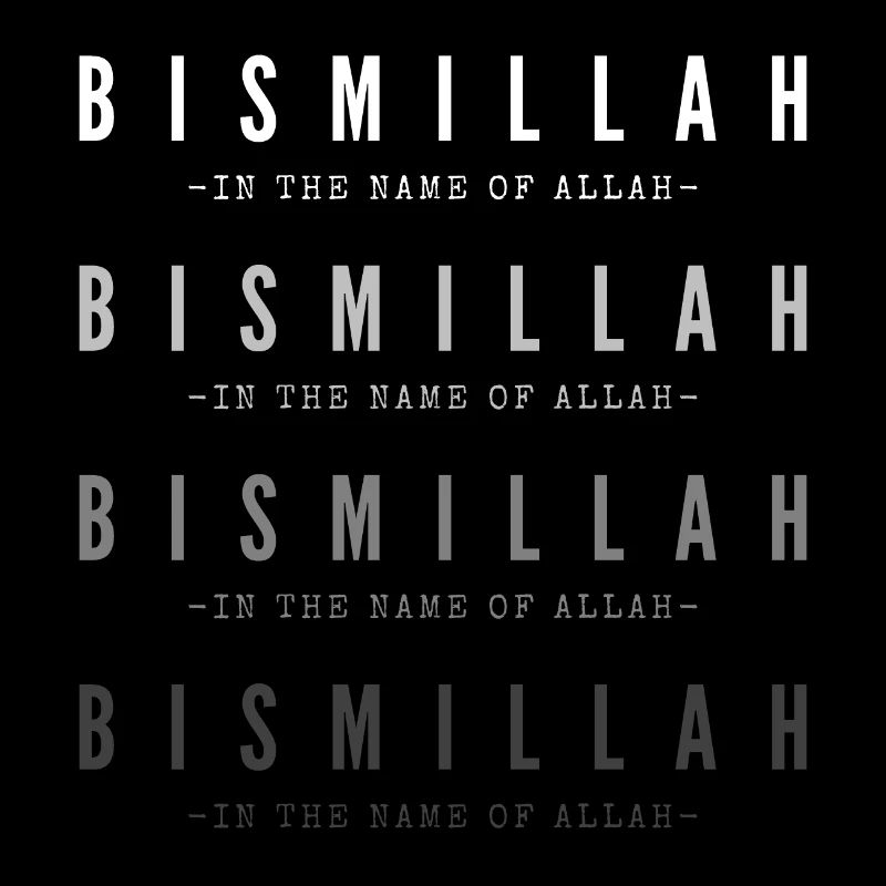 Bismillah 00 weiß