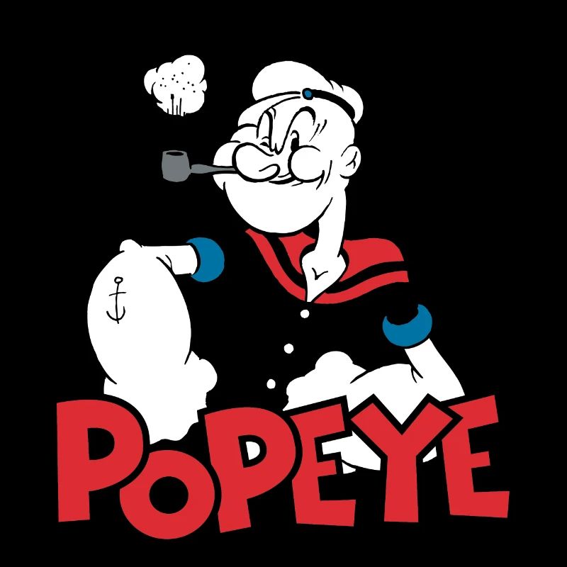 Popeye Logo Mit Zwinkerndem Popeye