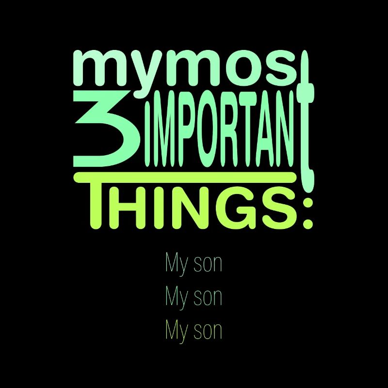 Wichtig? 3x mein Sohn