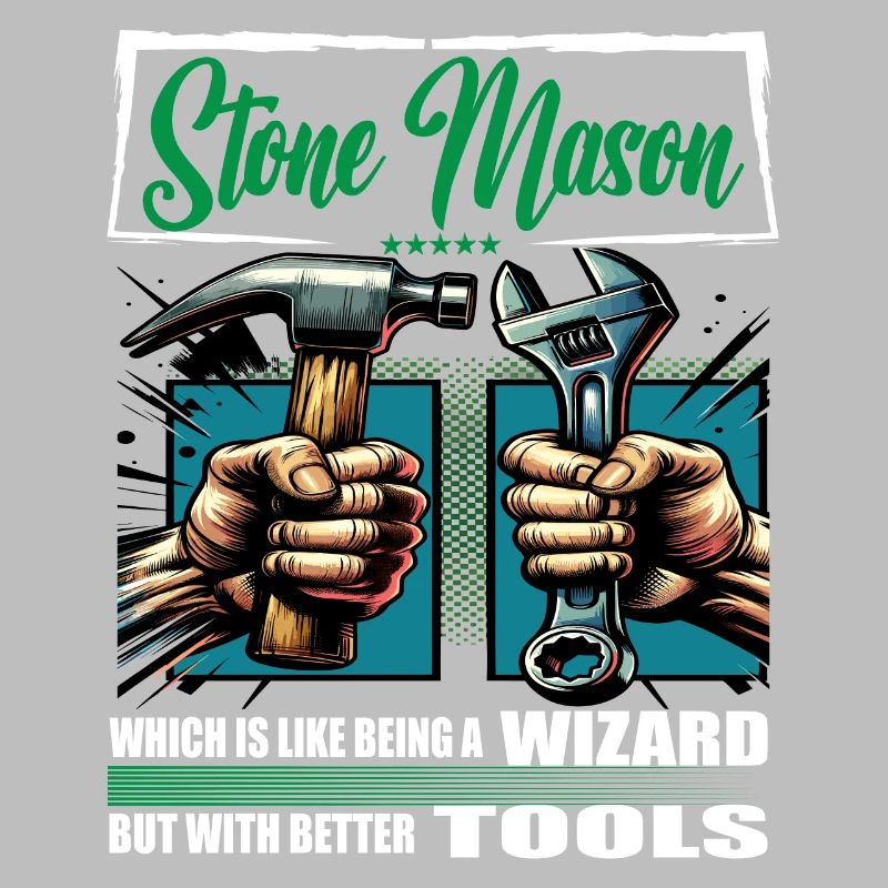 Stone mason profession saying worker