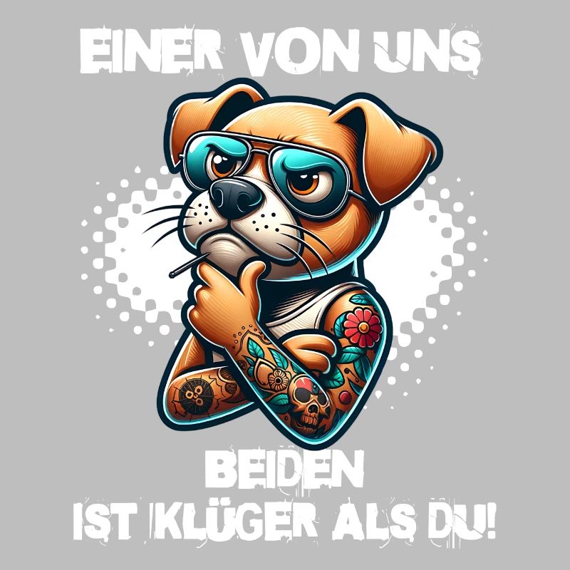 Lustiger Einer von uns beiden ist klüger als du