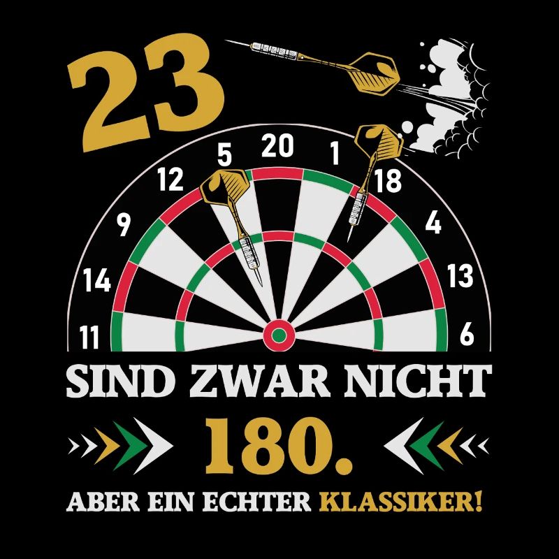 Les fléchettes 23 ne sont pas des fléchettes d’anniversaire de 180