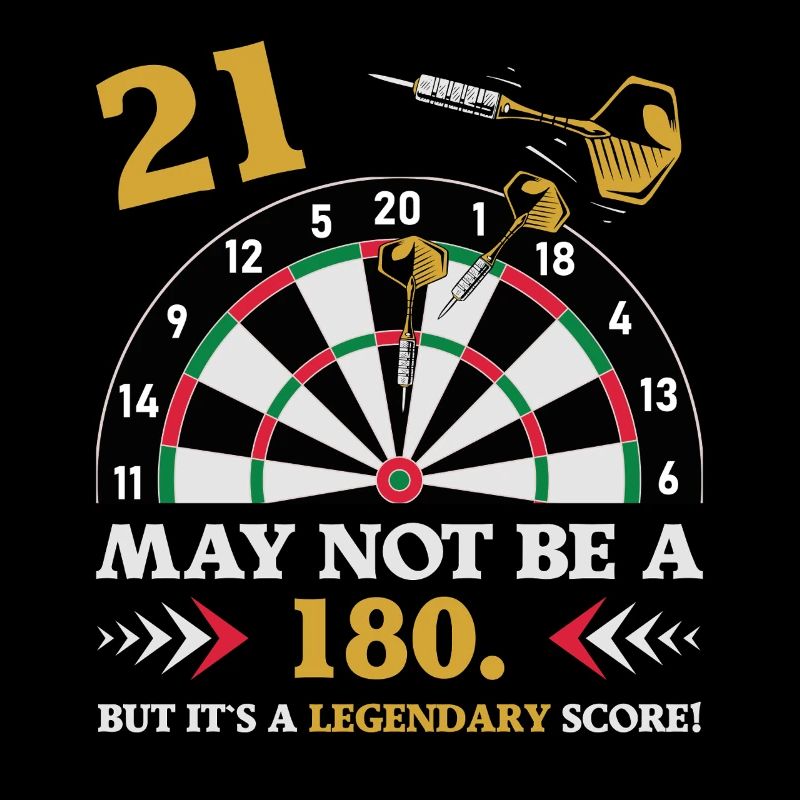 Pas 180 mais un classique : les fléchettes du 21e anniversaire