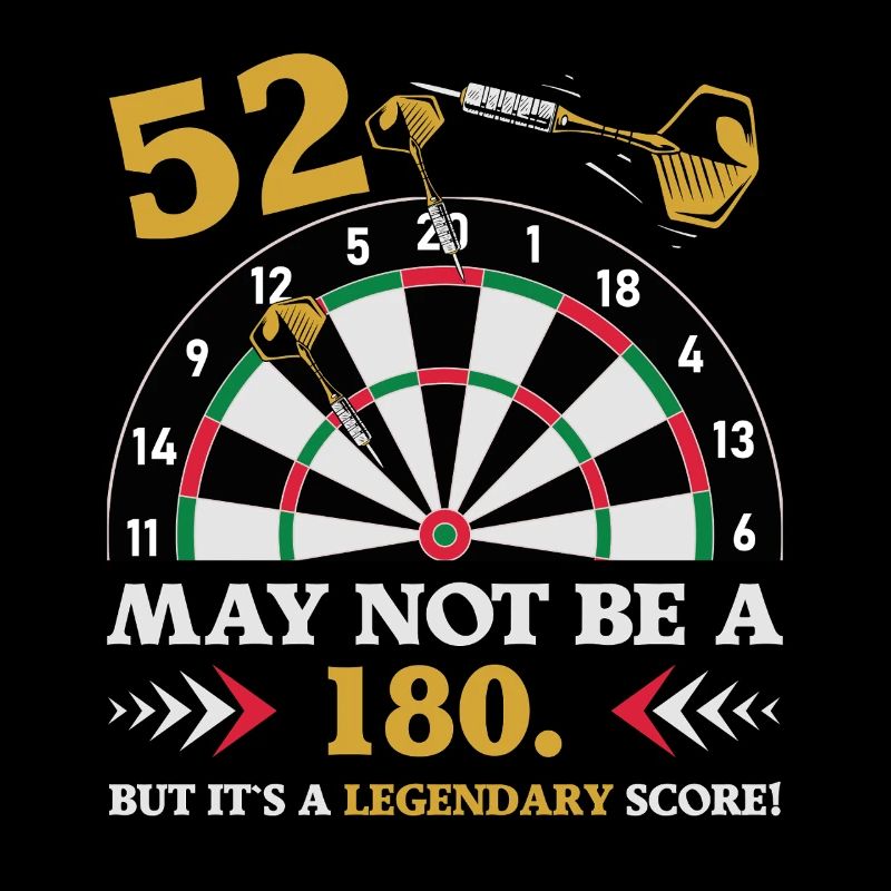 Pas 180 mais un classique : les fléchettes du 52e anniversaire