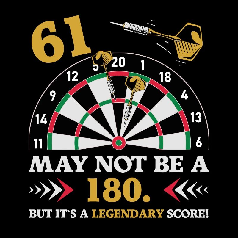 Pas 180 mais un classique : les fléchettes du 61e anniversaire