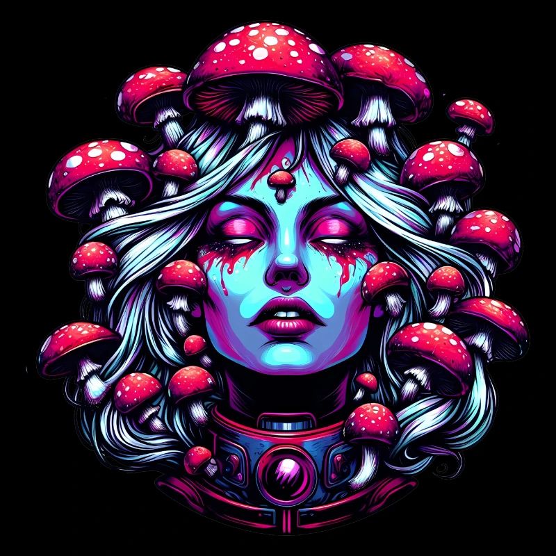 Beauté psychédélique des champignons