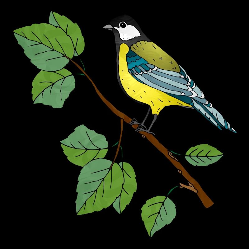 Bunter Vogel