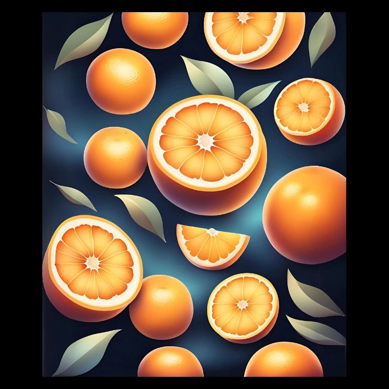 Frisches Orangen-Design