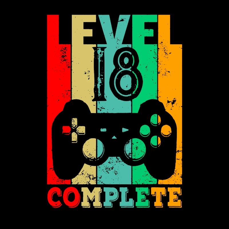 Level 18 Complete - Birthday 18 Years Gift