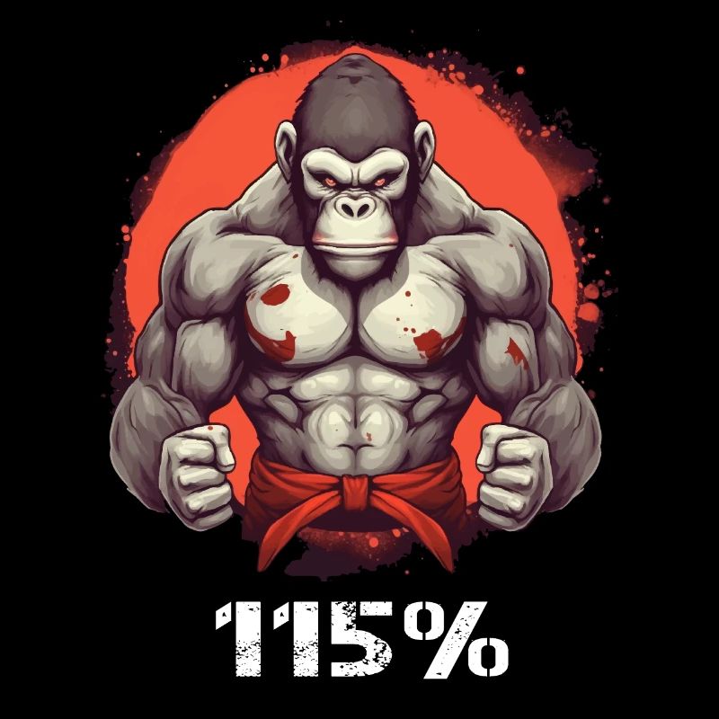 Gorille avec Musklen Gym 115%