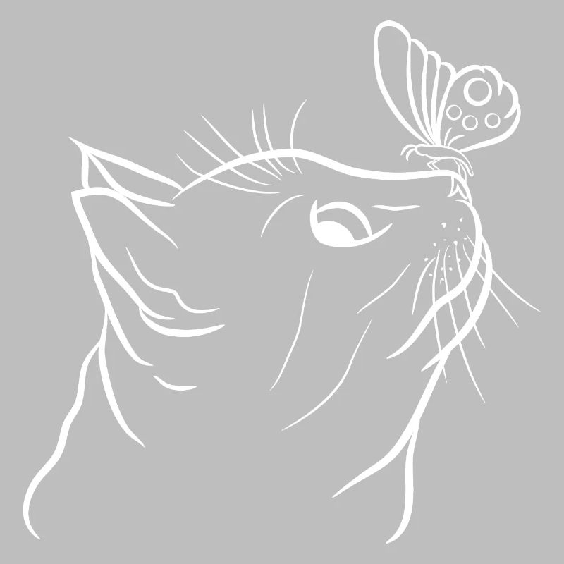 Chat avec chat papillon Chat Lover Chat Chaton