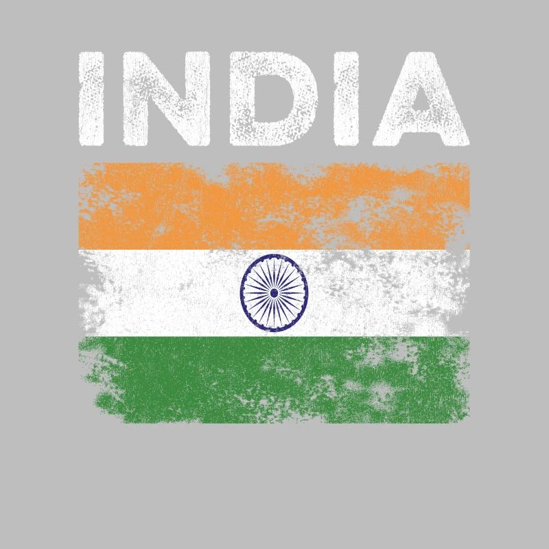 Drapeau de l’Inde en détresse - Drapeau indien