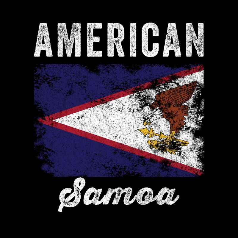 Samoa américaines Drapeau en détresse