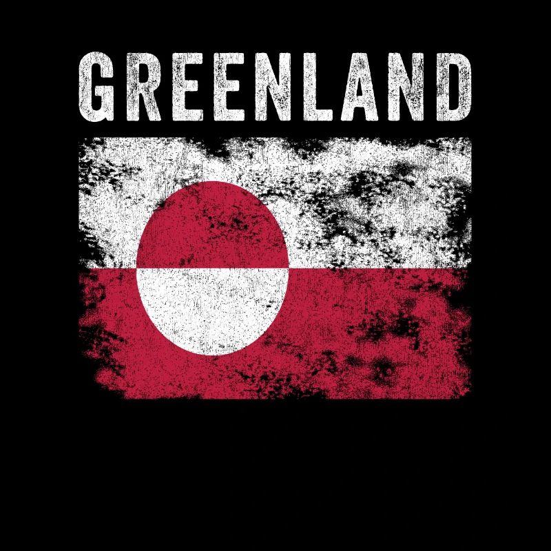 Groenland Drapeau Vintage Groenlander Flag
