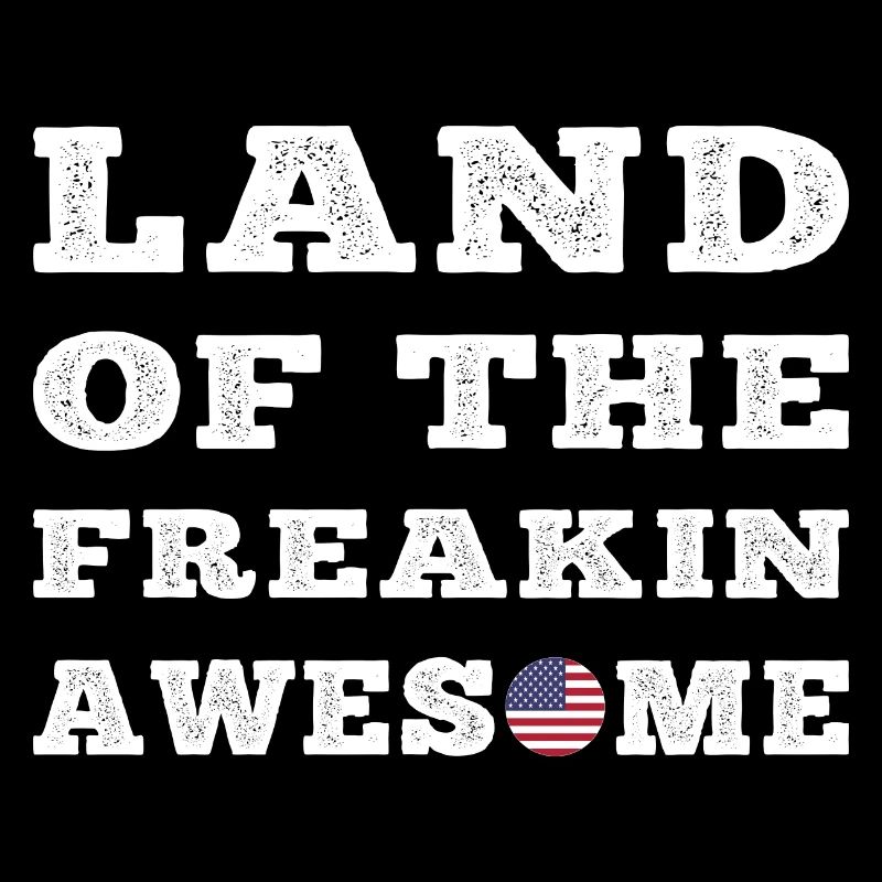 USA Land of the Freaking Awesome Geschenk Style