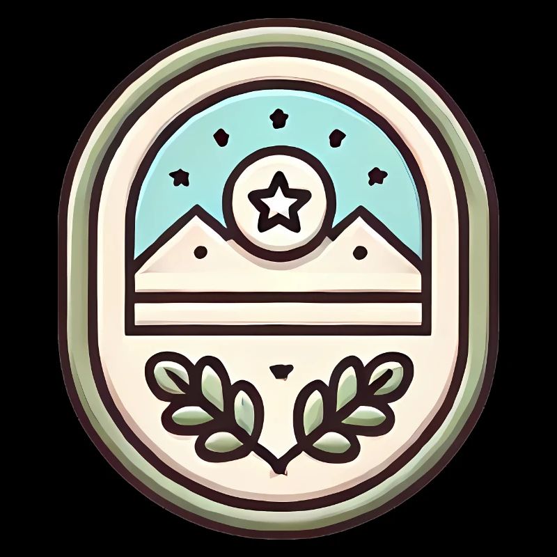 Illustration douce de conception de badge simple