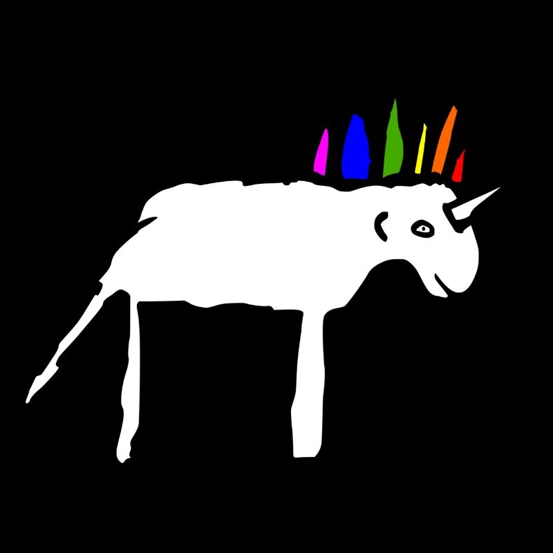 Beautiful scribbled unicorn