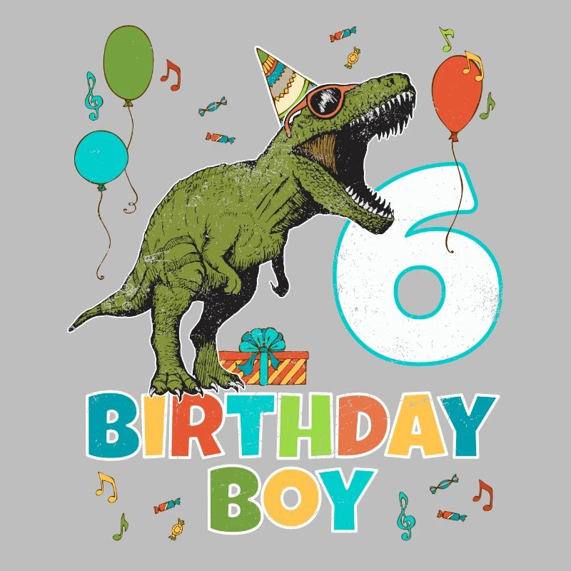 6-jährige Kindergeburtstags-Jungen-Party T Rex Dinosaurier