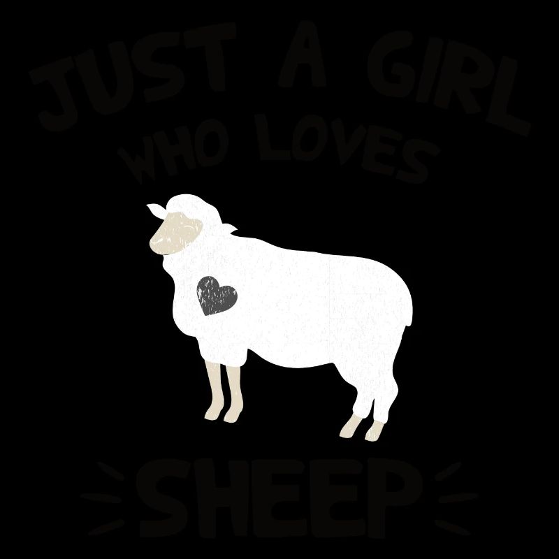 Nur ein Mädchen das ein Schaf mag