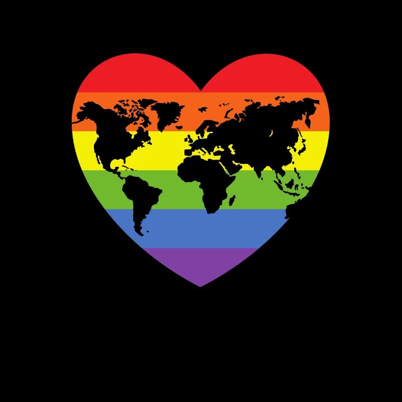 Rainbow Heart LGBT CSD Love