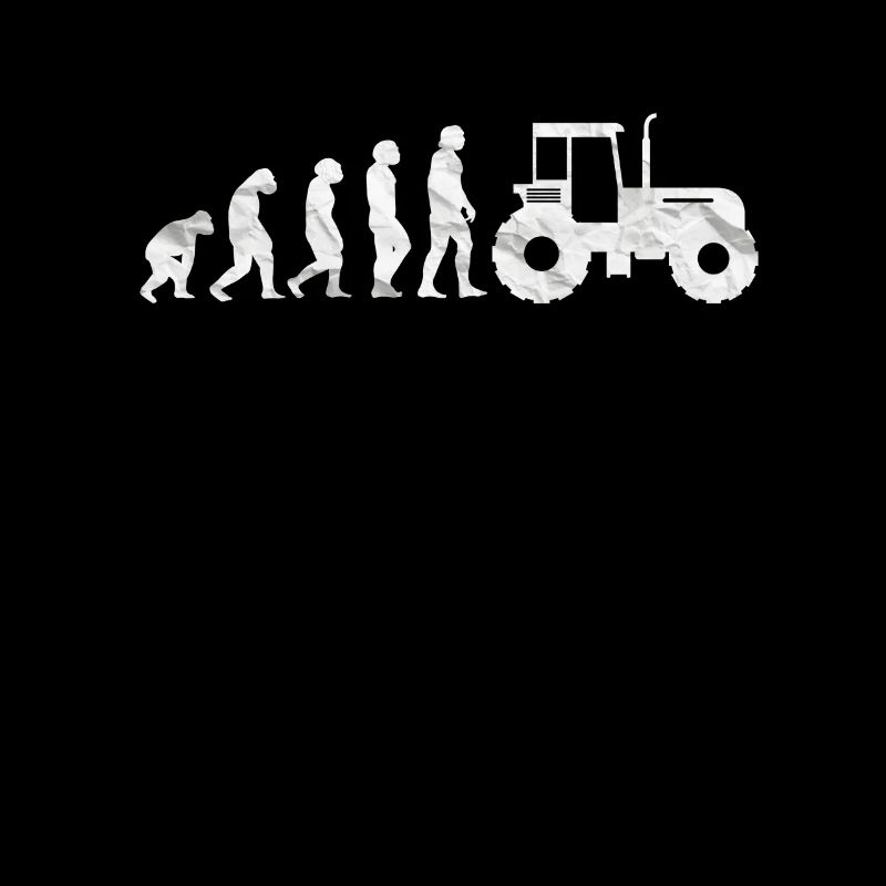 Landwirt Trecker Bauern Traktor Evolution Retro