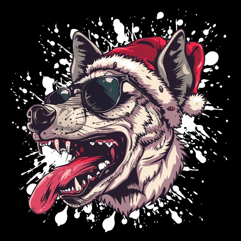 Hyène Noël drôle
