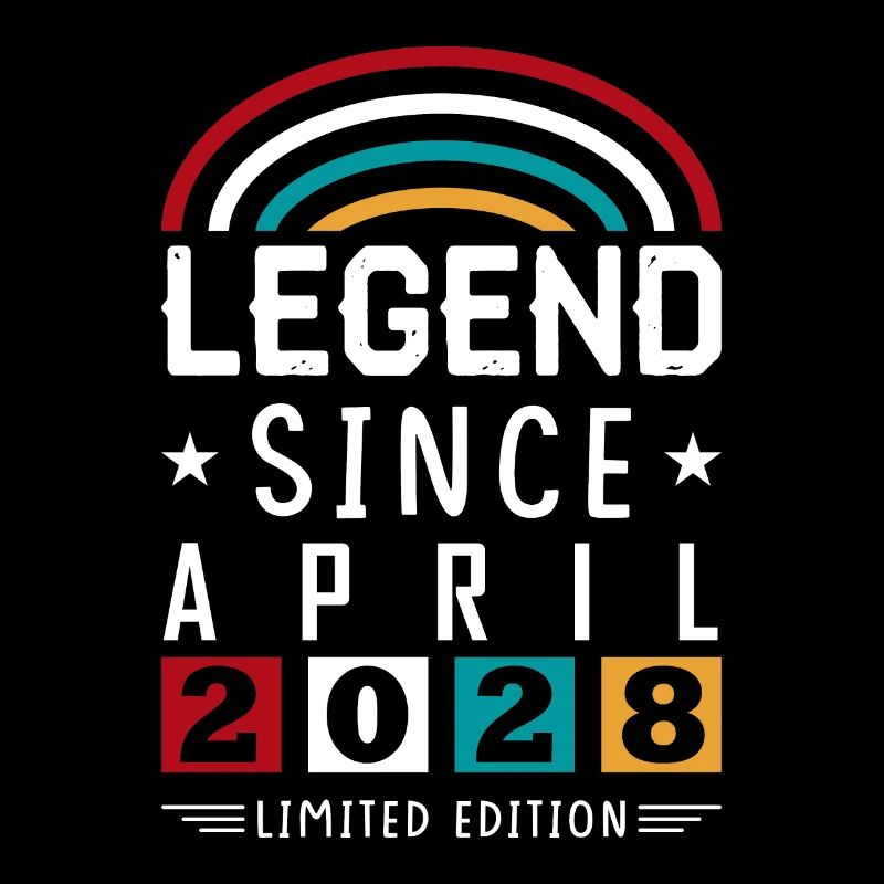 2028 Legend Since Geburtstag Geschenk April