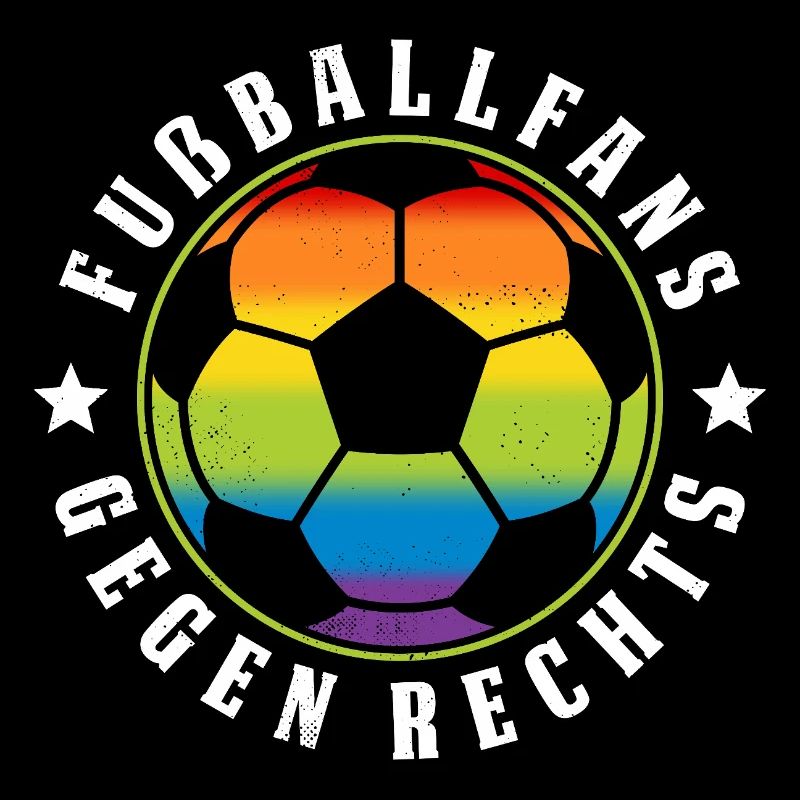 Fußballfans Gegen Rechts Statement Design