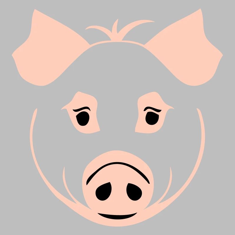 Pig in comic style