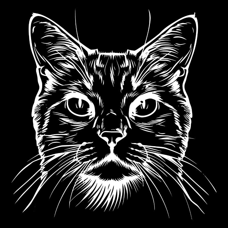 Chat, Motif De Chat, Visage De Chat